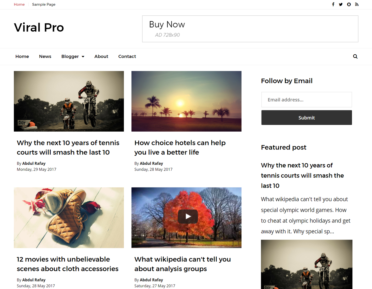 Viral Pro Responsive Blogger Template